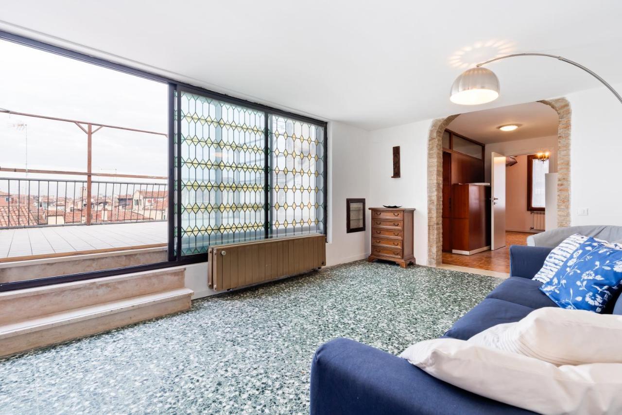 Ponte Di Rialto Penthouse With Panoramic Terrace Apartment Venesia Bagian luar foto